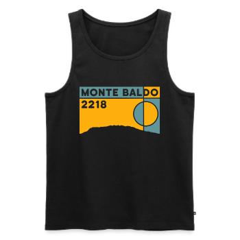 Monte Baldo - Men's Premium Organic Tank Top - black - Front - AI Model Male 178 light (178cm)