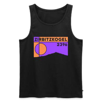 Zirbitzkogel Zirbitz Trail Wandern Trailrunner - Männer Premium Bio Tank Top - Schwarz - Vorne - AI Model Male 178 light (178cm)