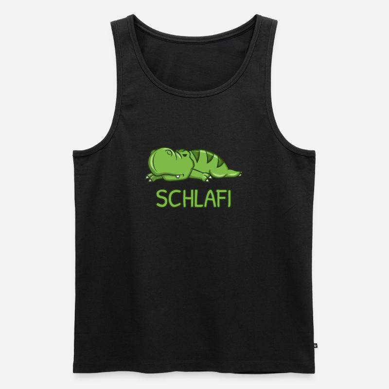 Schlafi Schlaf - Männer Premium Bio Tank Top - Schwarz