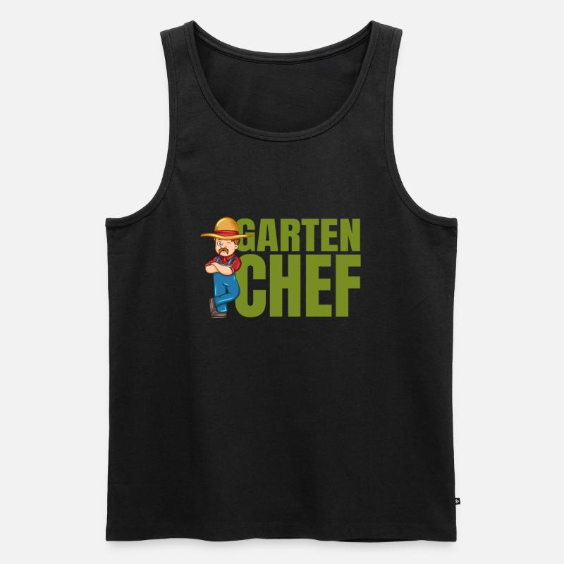 Garten Chef - Männer Premium Bio Tank Top - Schwarz