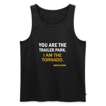 Yellowstone Dutton Ranch - Männer Premium Bio Tank Top - Schwarz - Vorne - AI Model Male 178 light (178cm)