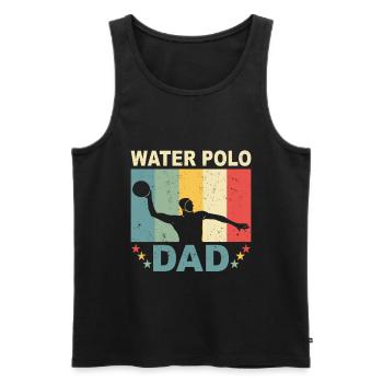 Water Polo Gift Water Polo Dad - Men's Premium Organic Tank Top - black - Front - Michal (187cm)