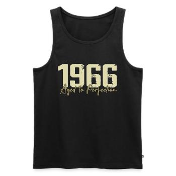 Original 1966 Retro 1966 Birthday Gift 1966 - Men's Premium Organic Tank Top - black - Front - Michal (187cm)