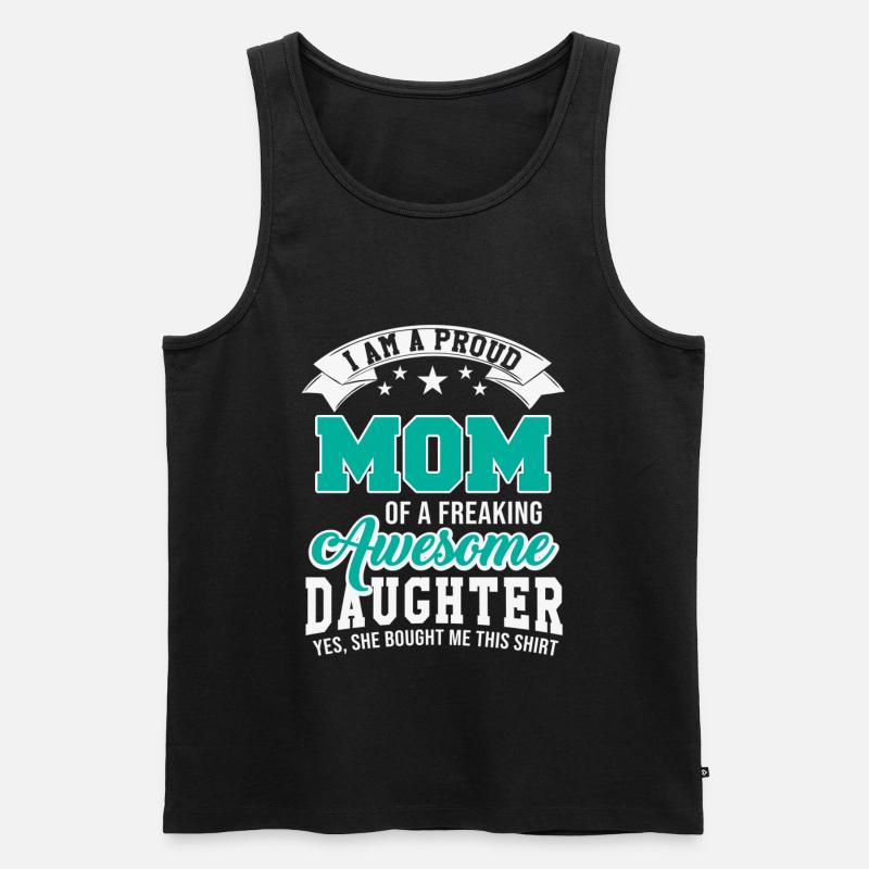 Mutter tochter geschenk - Männer Premium Bio Tank Top - Schwarz