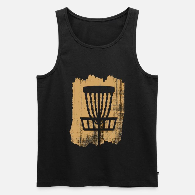 Discgolf - Männer Premium Bio Tank Top - Schwarz