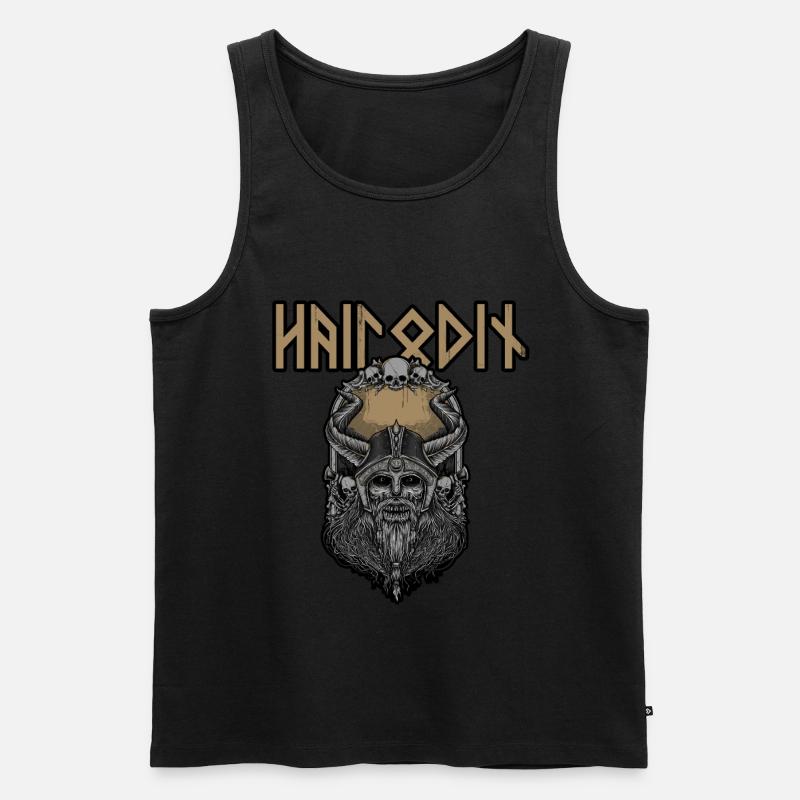 Odin-Wikinger - Männer Premium Bio Tank Top - Schwarz