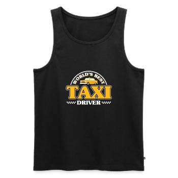 Taxifahrer - Männer Premium Bio Tank Top - Schwarz - Vorne - Michal (187cm)