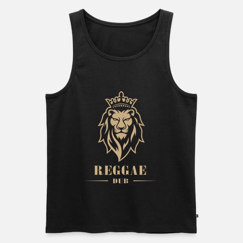 Reggae - Männer Premium Bio Tank Top - Schwarz