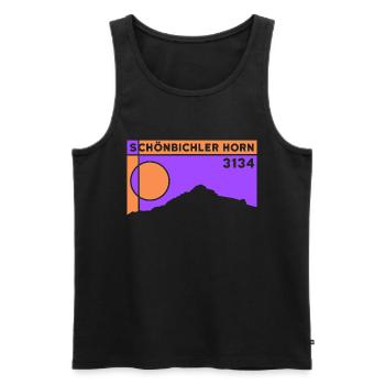 Schönbichler Horn Bergtour Besteigung Andenken - Männer Premium Bio Tank Top - Schwarz - Vorne - Michal (187cm)