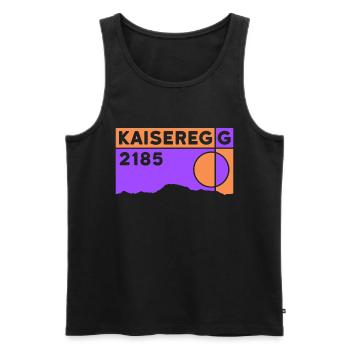 Kaiseregg Randonnée en montagne Randonnée Fribourg Souvenirs - Débardeur bio Premium Homme - noir - Devant - Michal (187cm)