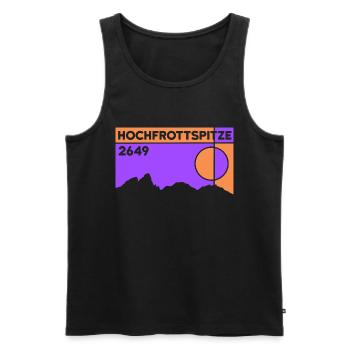 Hochfrottspitze Mädelegabel Überquerung Wandern - Männer Premium Bio Tank Top - Schwarz - Vorne - Michal (187cm)