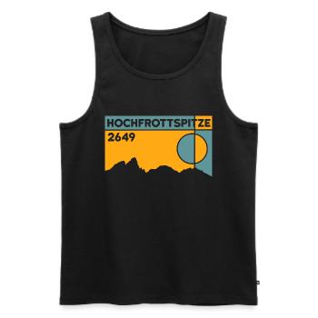 Hochfrottspitze Tour Mountain Tour Souvenir Souvenir - Men's Premium Organic Tank Top - black - Front - Michal (187cm)