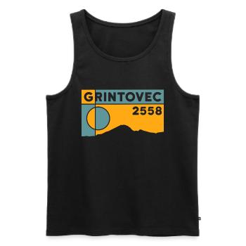 Grintovec Kranjska Gora Slovénie Souvenirs de randonnée - Débardeur bio Premium Homme - noir - Devant - Michal (187cm)