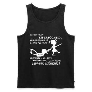 Nicht eifersüchtig besitzergreifend - Alles Meins - Männer Premium Bio Tank Top - Schwarz - Vorne - Michal (187cm)