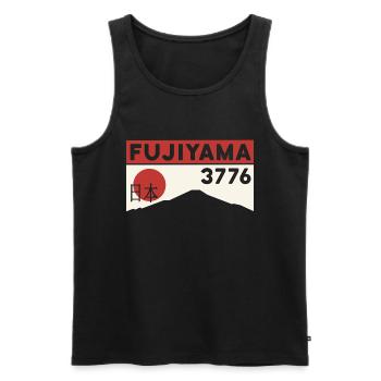 Mount Fuji Fujiyama Wanderung Tour Tokio Japan - Männer Premium Bio Tank Top - Schwarz - Vorne - Michal (187cm)