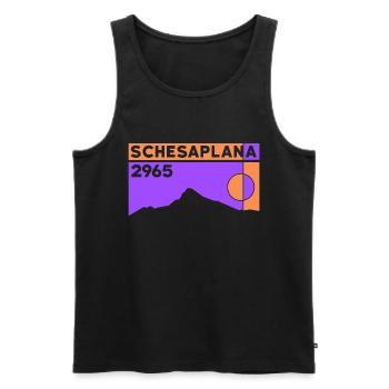 Schesaplana Wanderung Klettersteig Bergtour Gipfel - Männer Premium Bio Tank Top - Schwarz - Vorne - Michal (187cm)