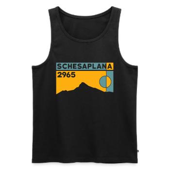 Schesaplana Wanderung Klettersteig Bergtour Gipfel - Männer Premium Bio Tank Top - Schwarz - Vorne - Michal (187cm)