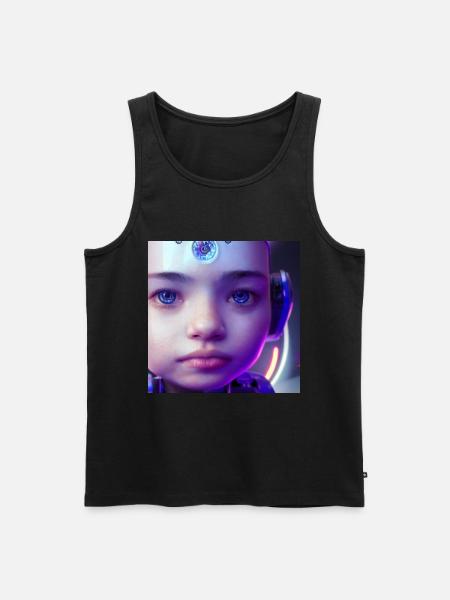 Baby-Borg-Blues - Männer Premium Bio Tank Top - Schwarz