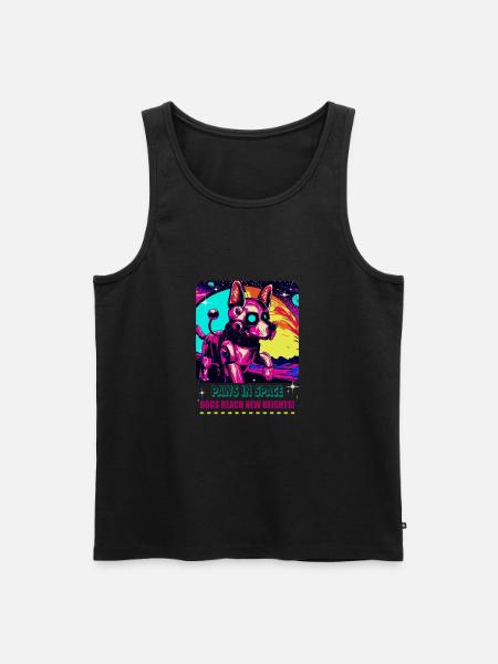 RoboVolt-Stil: Roboterhund - Männer Premium Bio Tank Top - Schwarz