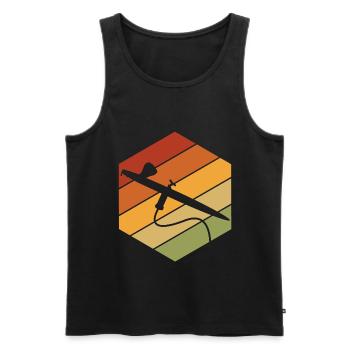 Airbrushing airbrush paint sprayer airbrush gun - Men's Premium Organic Tank Top - black - Front - AI Model Male 178 light (178cm)