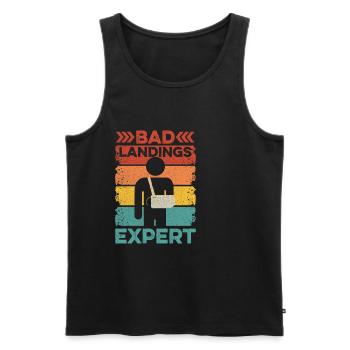 Armbruch Spruch für deinen Freund mit einem - Männer Premium Bio Tank Top - Schwarz - Vorne - Michal (187cm)