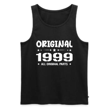 Né en 1999, Cadeau Anniversaire 1999 Original 1999 - Débardeur bio Premium Homme - noir - Devant - Michal (187cm)