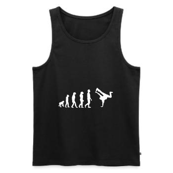Hip Hop Breakdance Evolution - Männer Premium Bio Tank Top - Schwarz - Vorne - AI Model Male 178 light (178cm)