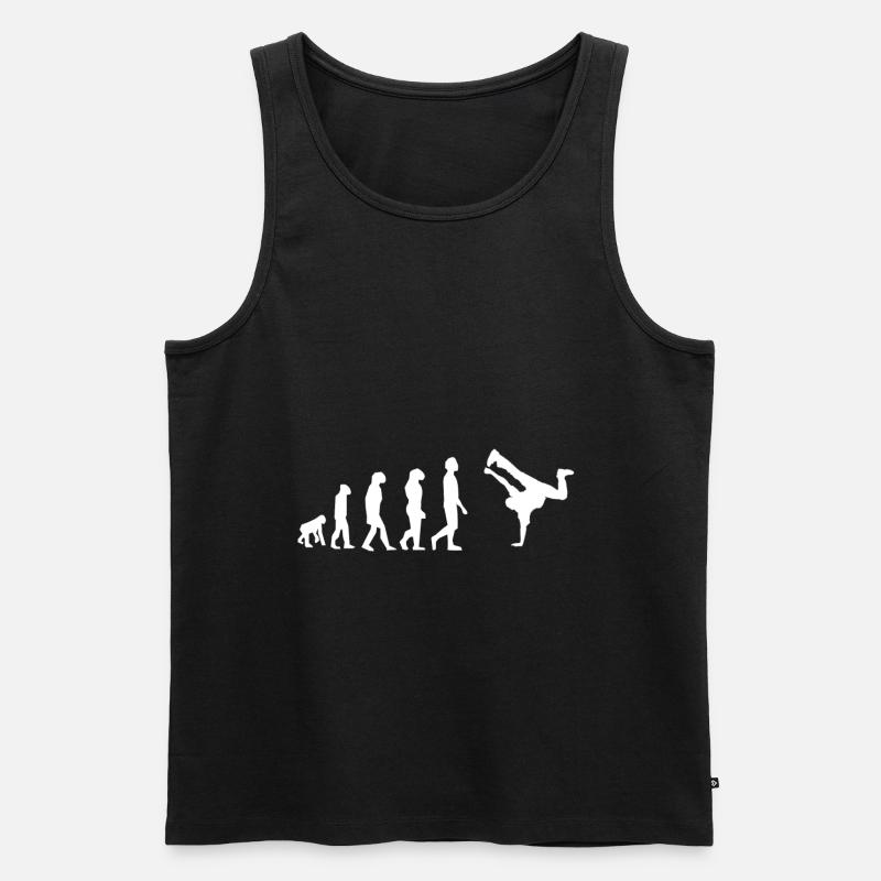 hip hop breakdance evolution - Men's Premium Organic Tank Top - black