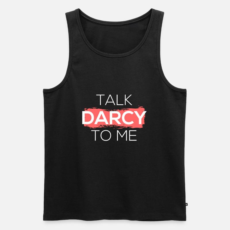 Sprich Darcy mit mir - Männer Premium Bio Tank Top - Schwarz