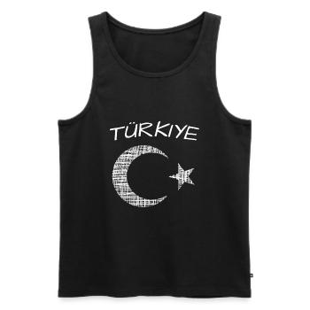 Türkiye - Männer Premium Bio Tank Top - Schwarz - Vorne - Michal (187cm)