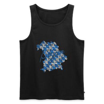 Bayern Geschenk bavaria - Männer Premium Bio Tank Top - Schwarz - Vorne - AI Model Male 178 light (178cm)