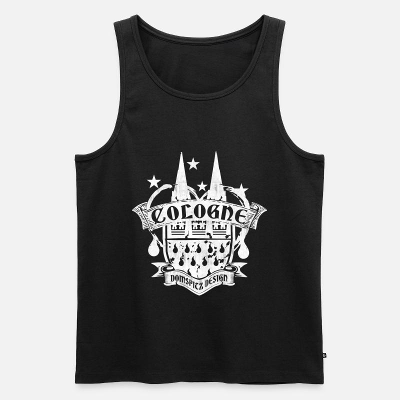Domspitz Design - Männer Premium Bio Tank Top - Schwarz