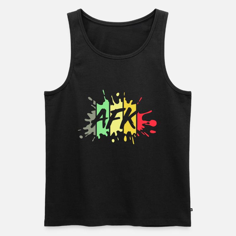 AFK Pride - Männer Premium Bio Tank Top - Schwarz