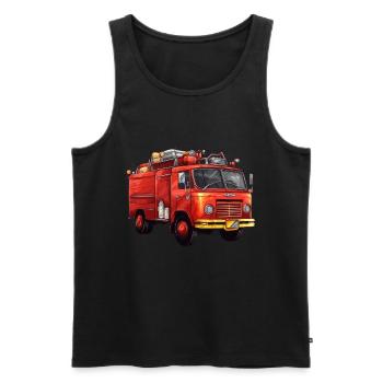 Pompiers Oldtimer - Débardeur bio Premium Homme - noir - Devant - Michal (187cm)