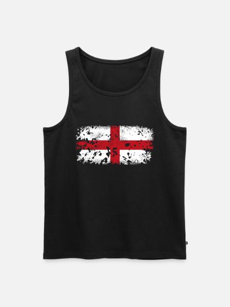 Genoa St. George's Cross - Men's Premium Organic Tank Top - black