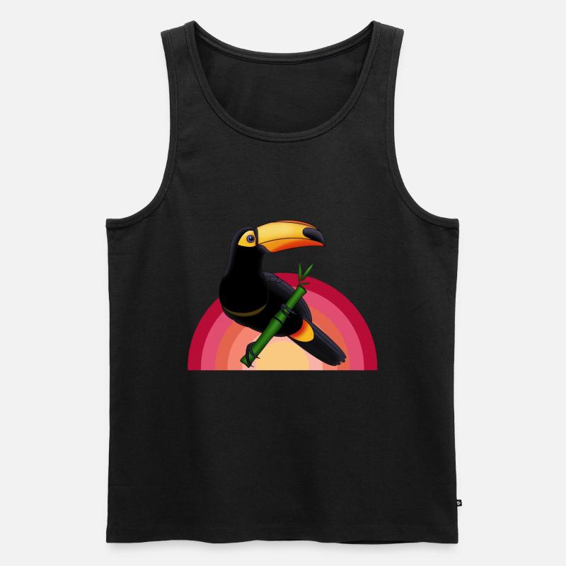 Tukan - Männer Premium Bio Tank Top - Schwarz