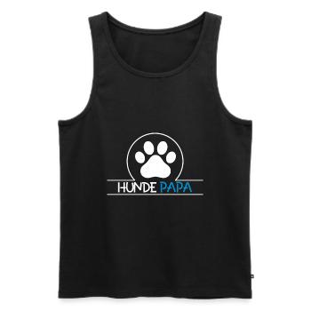 Best dog dad gift master dog owner - Men's Premium Organic Tank Top - black - Front - AI Model Male 178 light (178cm)