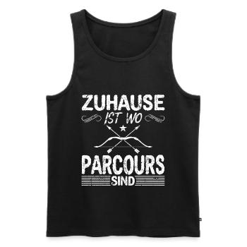 Bogenschießen 3D Parcours Bogensport Bogenjagd - Männer Premium Bio Tank Top - Schwarz - Vorne - Michal (187cm)
