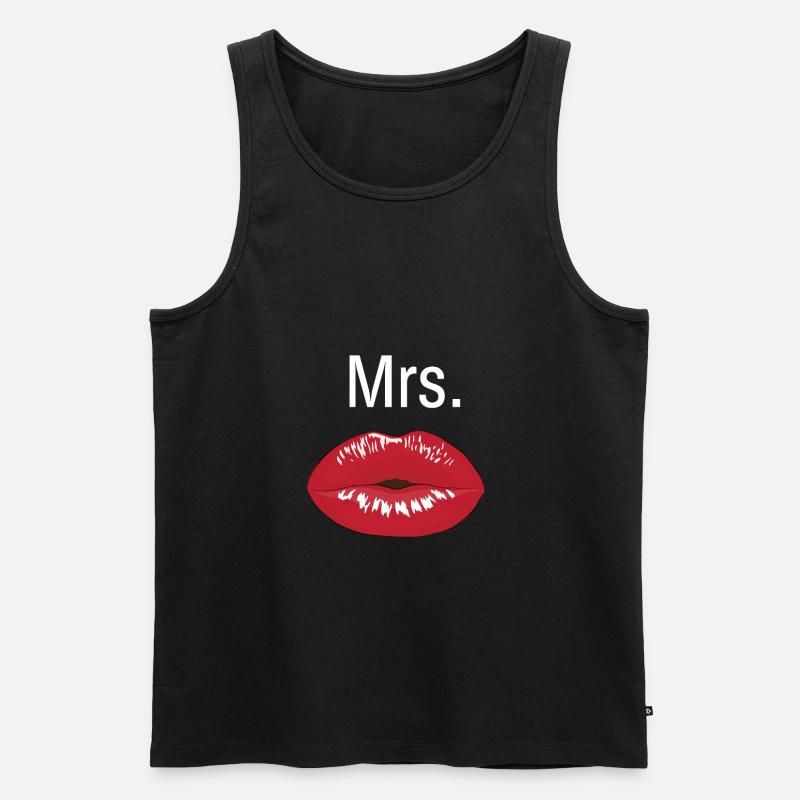 Mrs. - Männer Premium Bio Tank Top - Schwarz