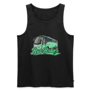 Bus Babes | Bus driver bus driver gift - Men's Premium Organic Tank Top - black - Front - AI Model Male 178 light (178cm)
