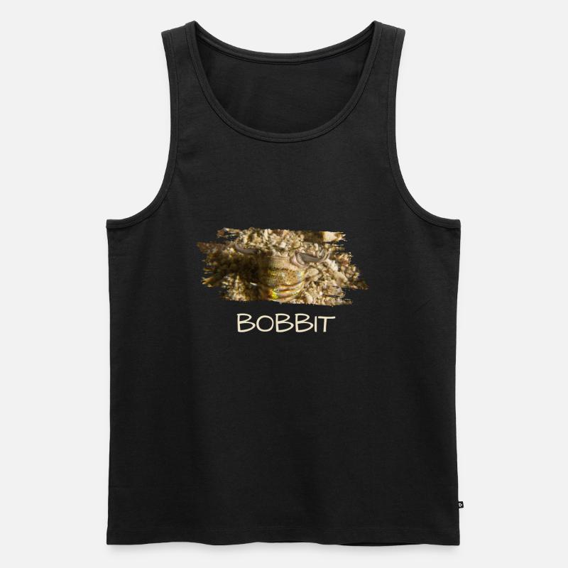 Bobbit Bobbitwurm - Männer Premium Bio Tank Top - Schwarz