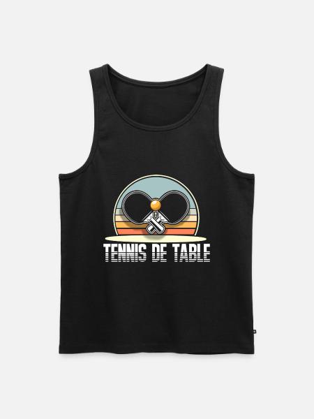 Ping-pong - Débardeur bio Premium Homme - noir