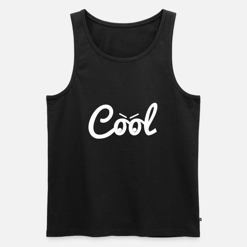 cool Cool - Männer Premium Bio Tank Top - Schwarz