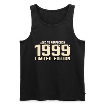 1999 Edition limitée 1999 Anniversaire 1999 Rétro - Débardeur bio Premium Homme - noir - Devant - Michal (187cm)