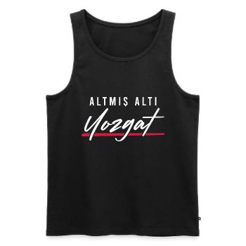 Yozgat 66 Türkei Turkiye Geschenk Urlaub TR Türk - Männer Premium Bio Tank Top - Schwarz - Vorne - AI Model Male 178 light (178cm)