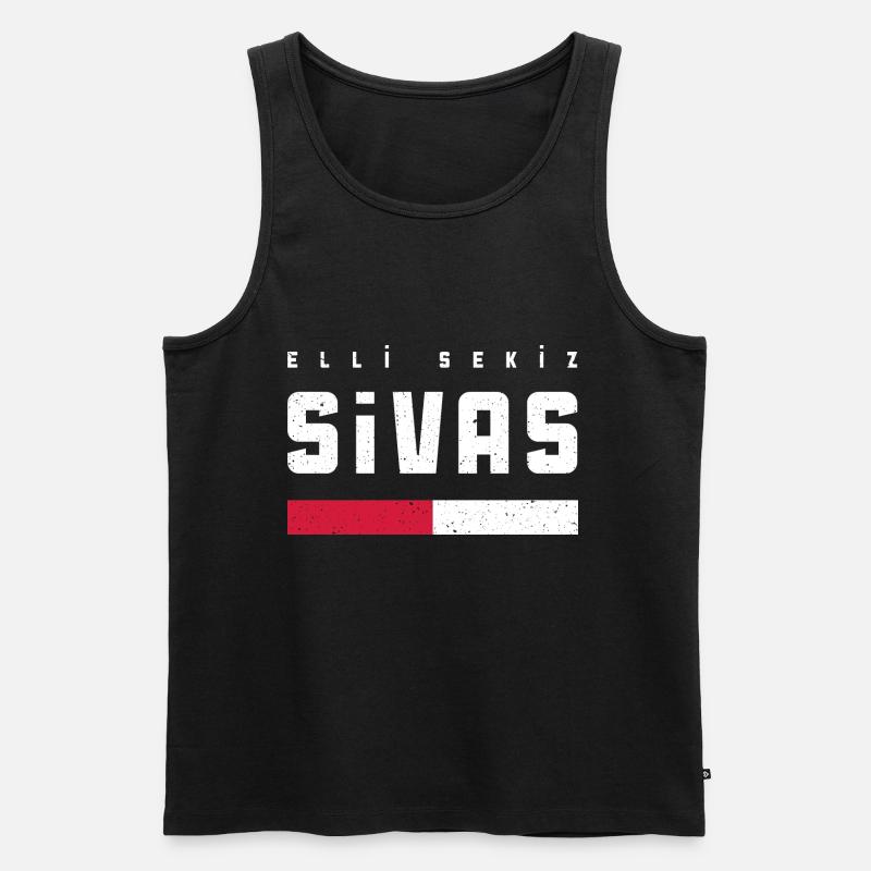 Sivas 58 - Männer Premium Bio Tank Top - Schwarz
