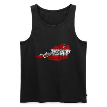 Österreich - Männer Premium Bio Tank Top - Schwarz - Vorne - Michal (187cm)