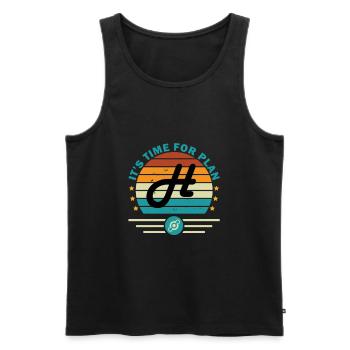 Krypto Crypto Helium Mining HNT Bitcoin Blockchain - Männer Premium Bio Tank Top - Schwarz - Vorne - AI Model Male 178 light (178cm)