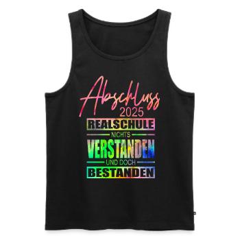 Abschluss Realschule 2025 - Männer Premium Bio Tank Top - Schwarz - Vorne - Michal (187cm)