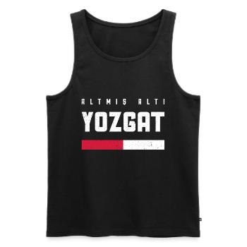 Yozgat 66 Türkei Turkiye Geschenk Urlaub TR Türk - Männer Premium Bio Tank Top - Schwarz - Vorne - AI Model Male 178 light (178cm)